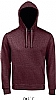 Sudadera Unisex Capucha Spencer Sols - Color Oxblood Jaspeado